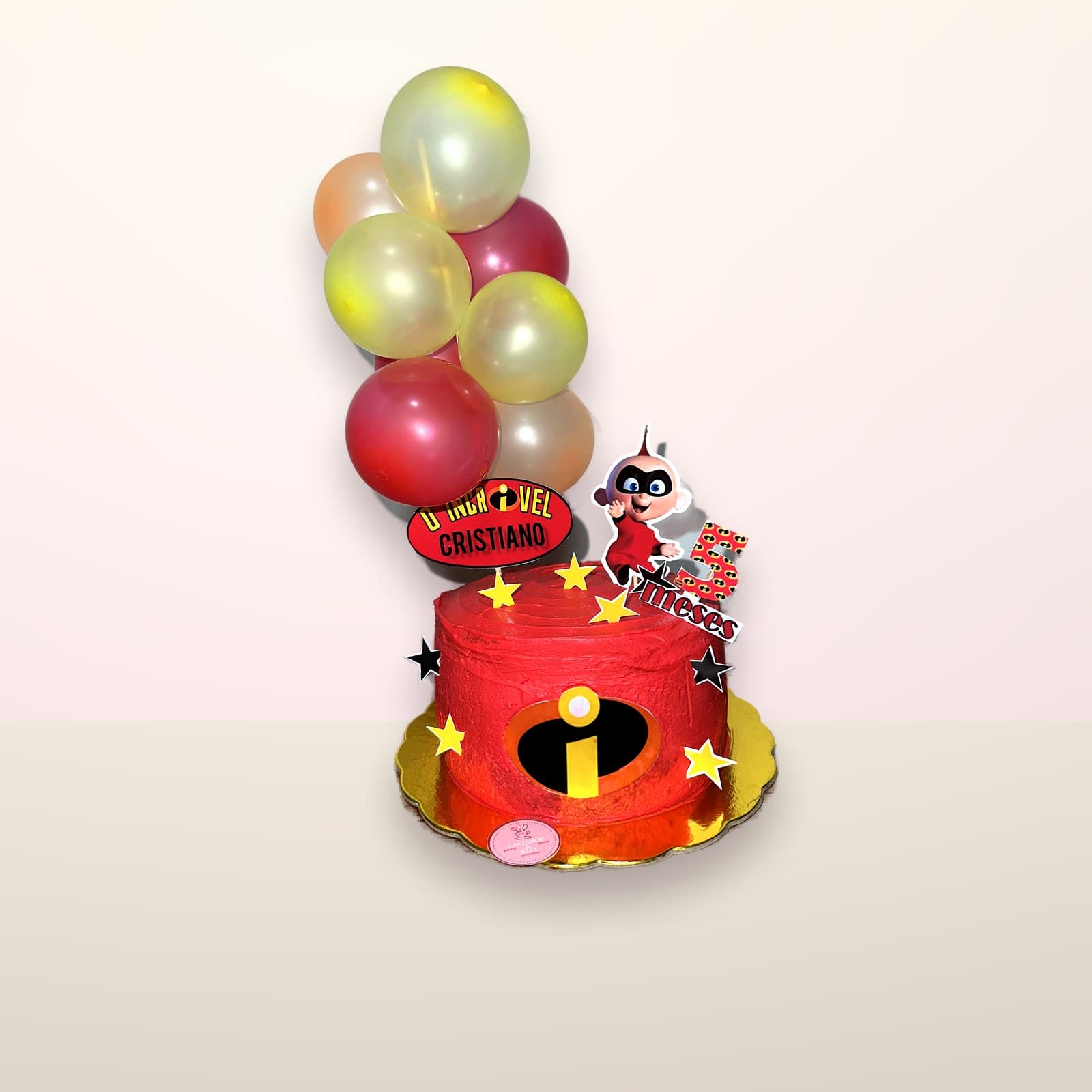 Torta infantil Personaje con Globos
