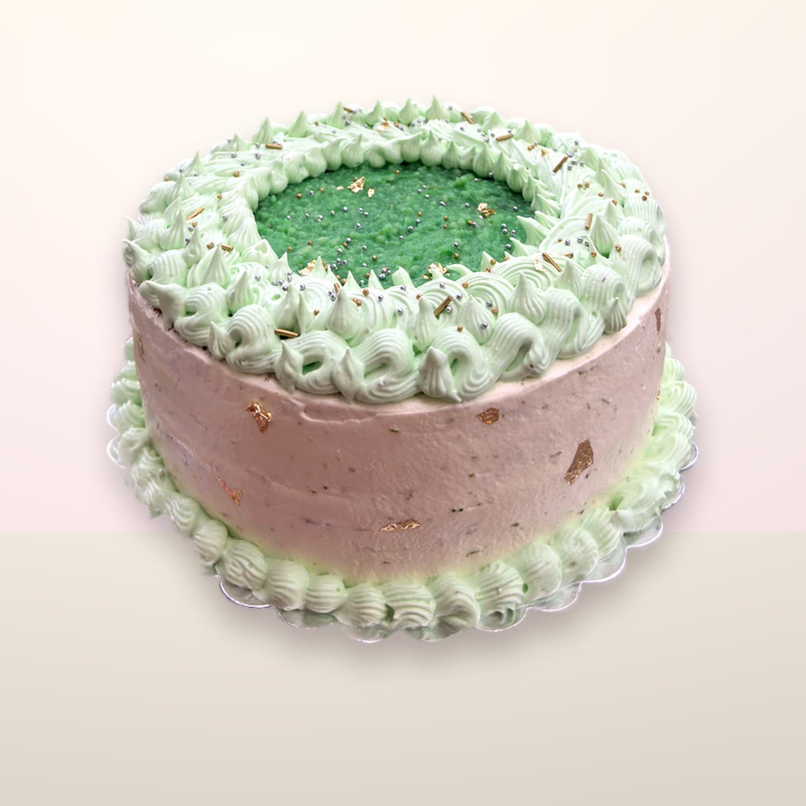Torta decorada Verde Menta