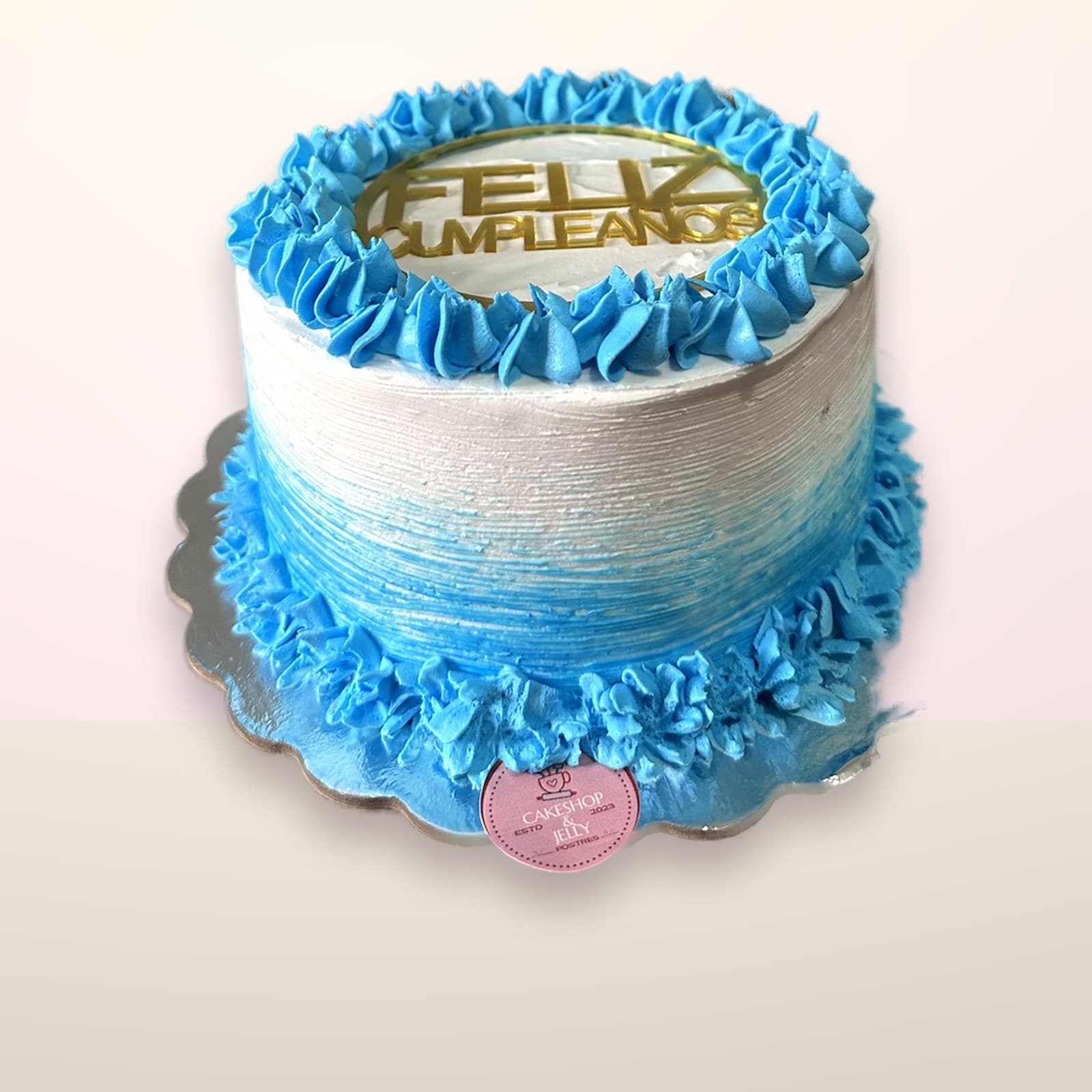 Torta decorada Celeste Festiva