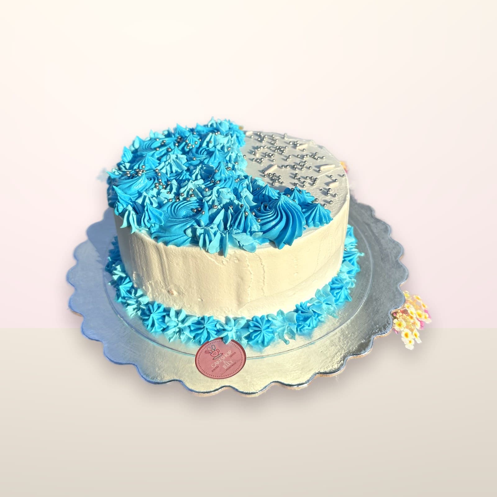 Torta infantil Celeste Dos Pisos