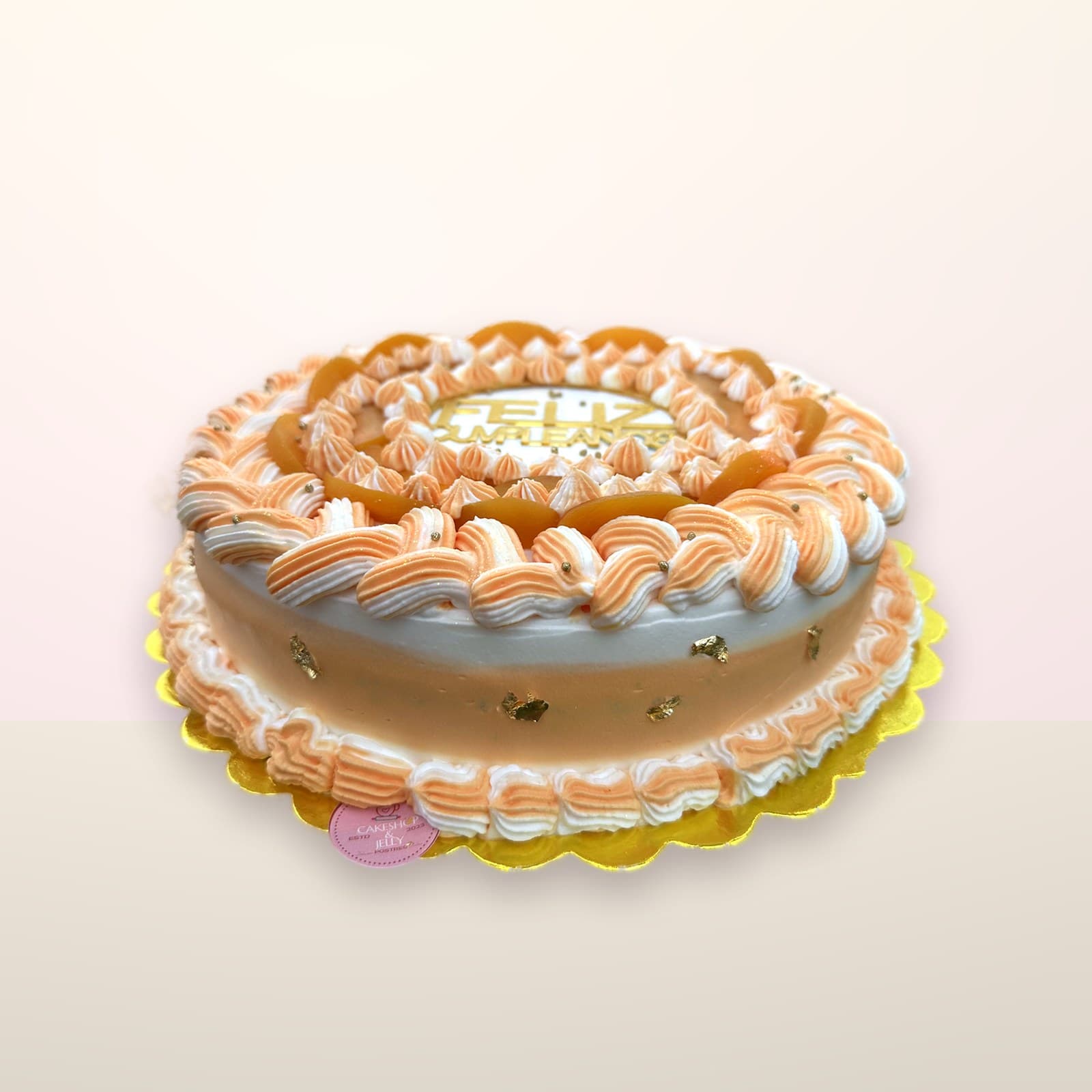 Torta decorada Corona de Durazno