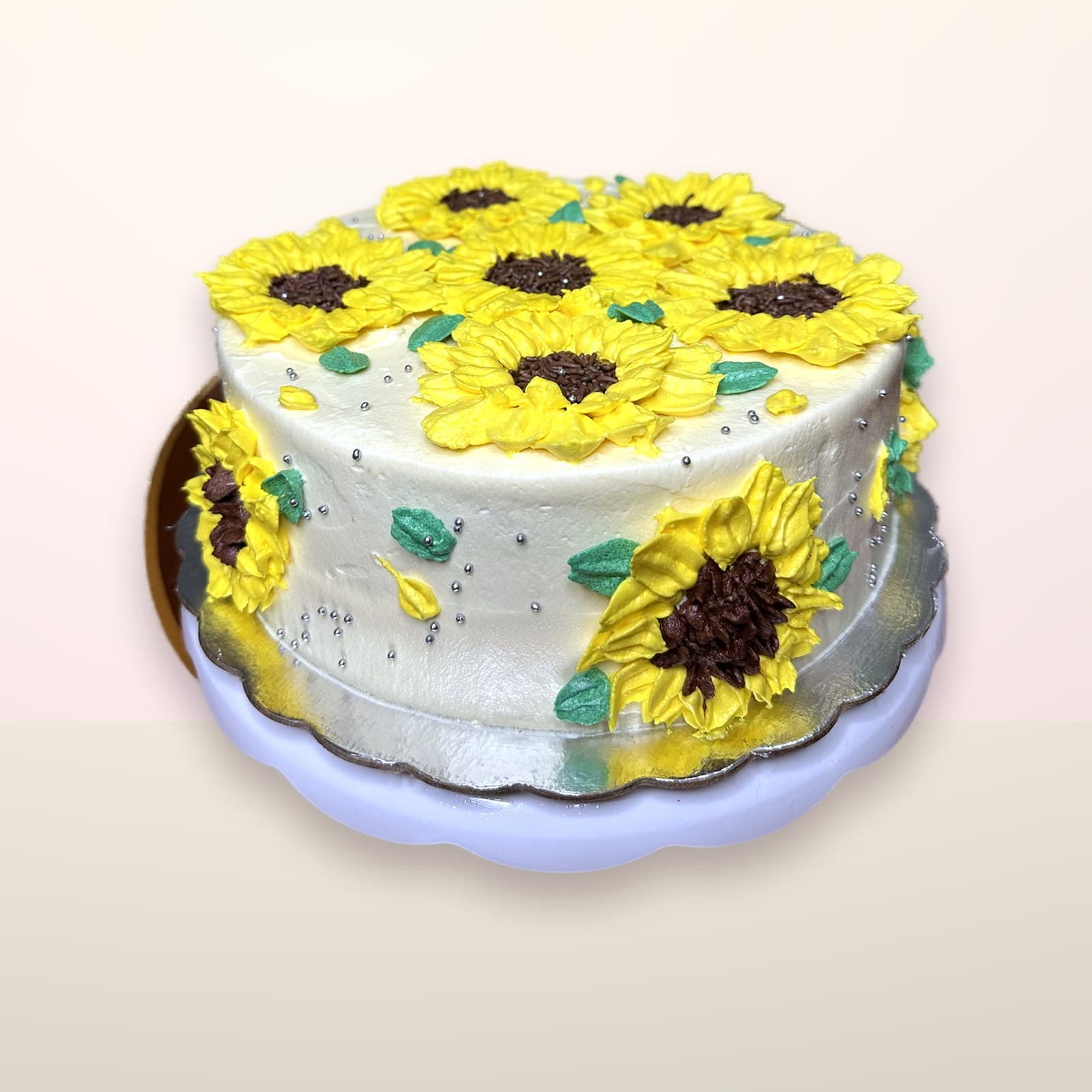 Torta floral Girasoles