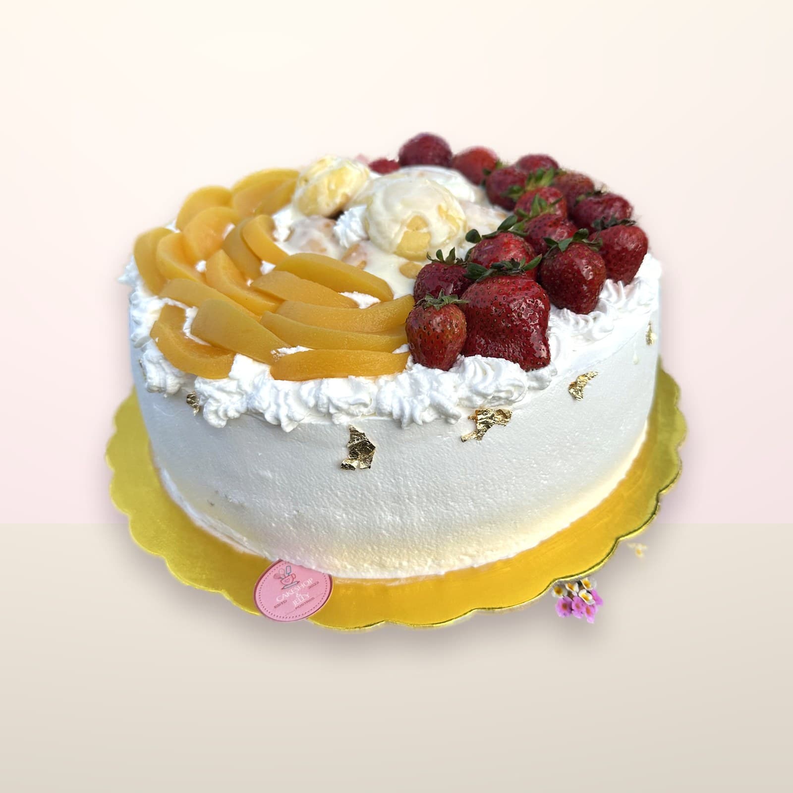 Torta con frutas Frutas y Crema